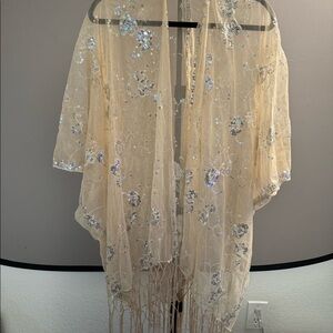 Sequin Beaded Kimono/ Shawl